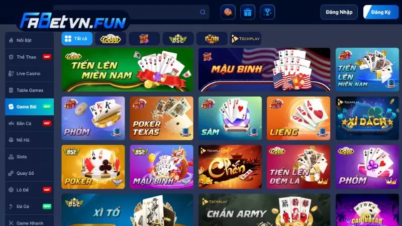 Game Bài Fabet – Sân Chơi Cá Cược Đẳng Cấp Và Uy Tín