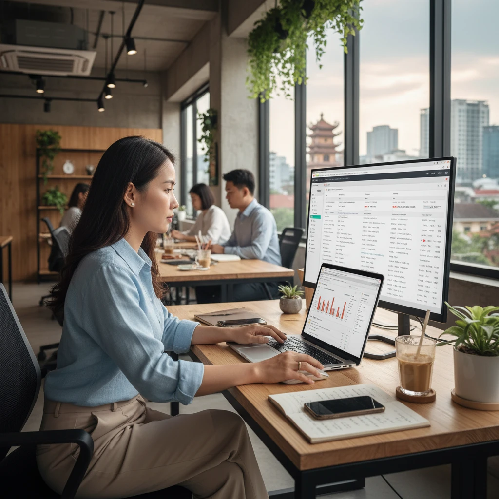 Ảnh về công cụ và kỹ thuật phân tích backlink URL.