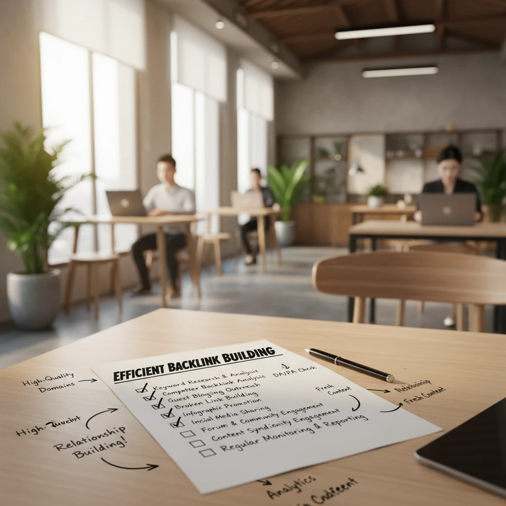 Checklist các bước xây dựng backlink
